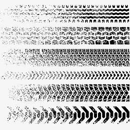 车轮印车胎印车胎纹水墨纹