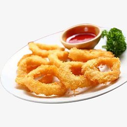 西式小吃鱿鱼圈