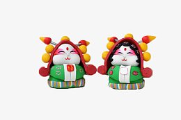 北京兔爷京剧软陶