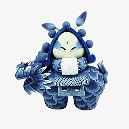 北京蓝色兔爷软陶玩偶