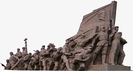 黑白灰雕塑建档人物