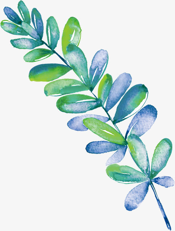 高清促销手绘夏日海报装饰品树叶