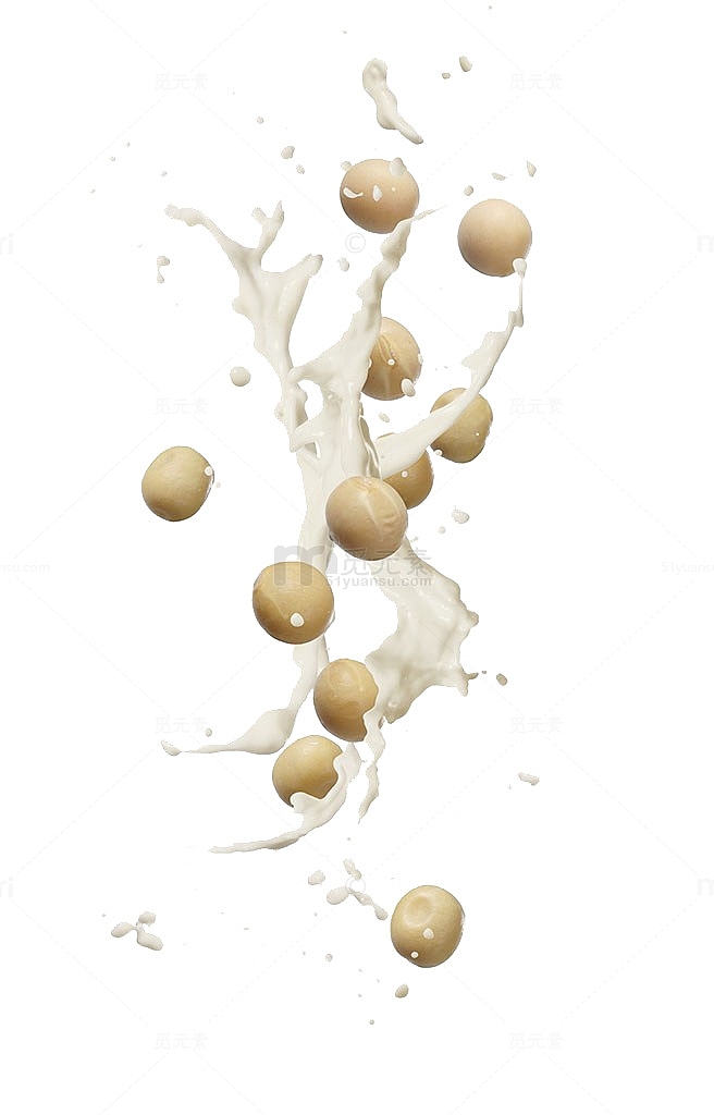 黄豆和豆浆抽象图片