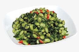 冲菜豆米