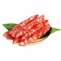 盘装好吃的香肠