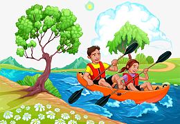 春游划船漂流探险