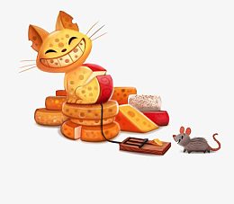 卡通猫咪插画