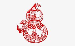 中国风葫芦剪纸