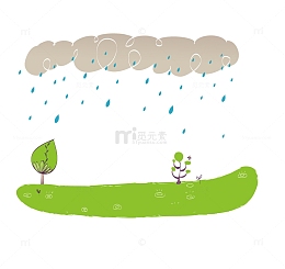 春雨润无声矢量素材
