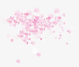 粉色飞舞花瓣