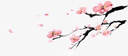 手绘梅花