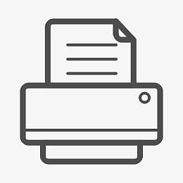 打印机打印机图标打印机线图标3