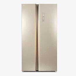 香槟金小对开门冰箱
