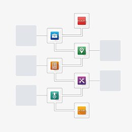 矢量简易生产流程模型