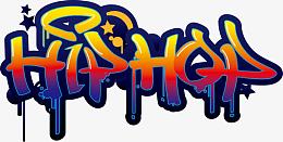 矢量彩色hiphop