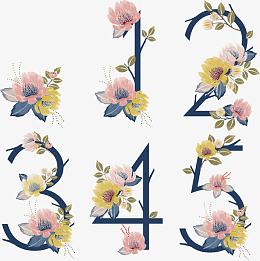 数字一至五