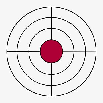 射击枪靶靶子瞄准圈高清图