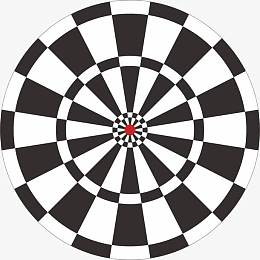 箭靶射击靶标准圈免抠图片