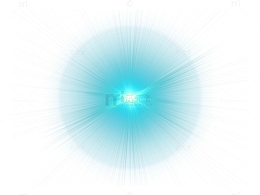 蓝色晕染发散光