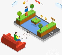矢量网络游戏创意素材