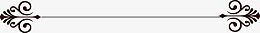 欧式图案分割线矢量素材