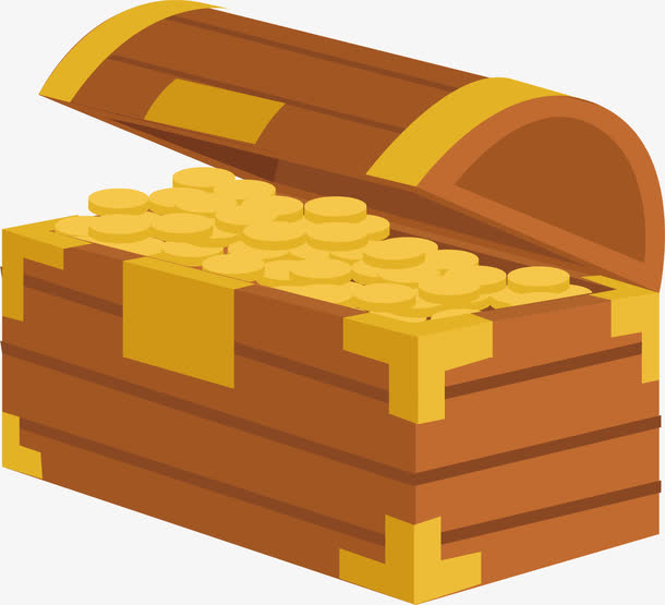 打开的宝箱免抠素材免费下载_觅元素51yuansu.com