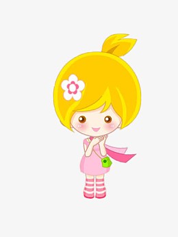 害羞的小女孩