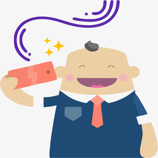 矢量自拍的男士