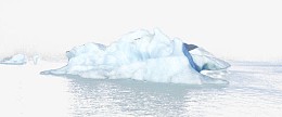 白色水面浮冰