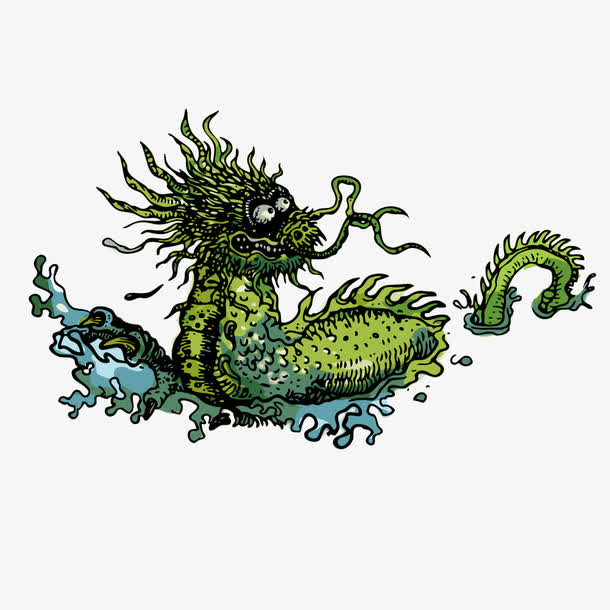 矢量海底蛟龙