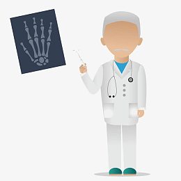 矢量图案素材健康体检骨骼