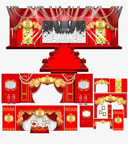 喜庆舞台元素