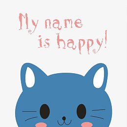 蓝色猫咪