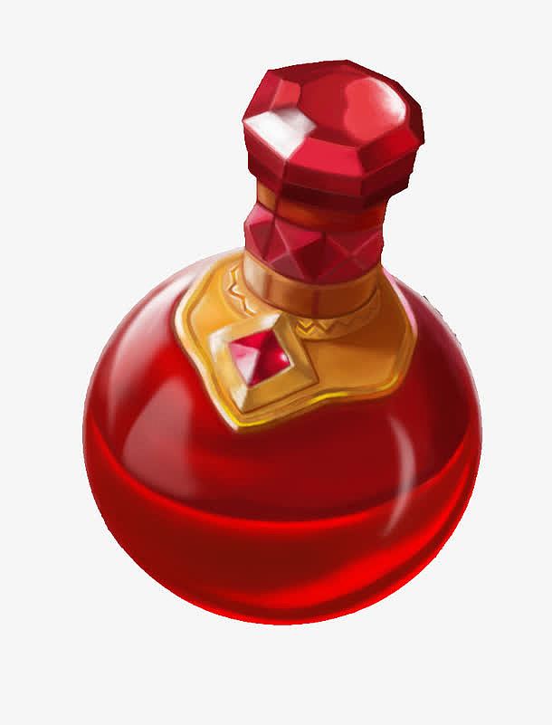 红色水晶香水瓶
