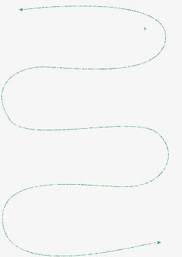 绿色指引线条