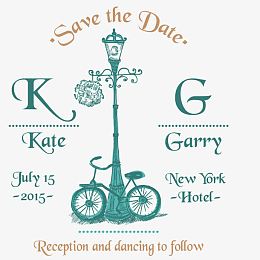 矢量婚礼英文字母