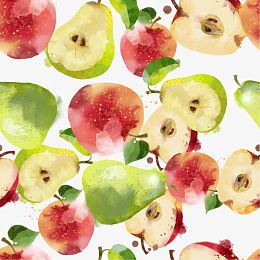 水彩苹果底纹