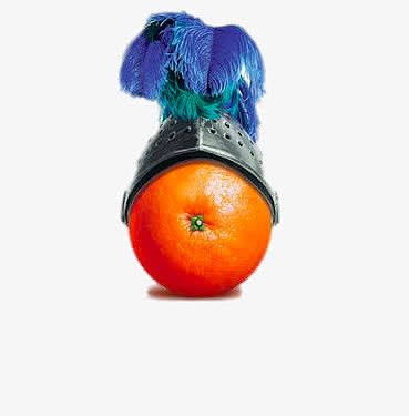 创意戴帽子的橙子