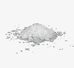 一堆白色粗盐