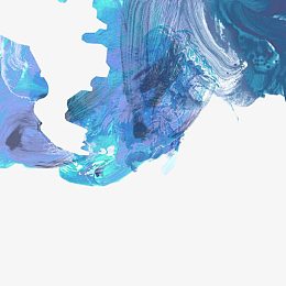 蓝色水彩