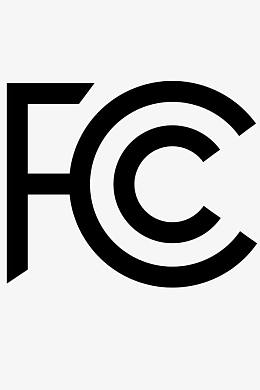 黑色设计fcc标识认证图