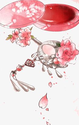 胭脂盒子与簪子