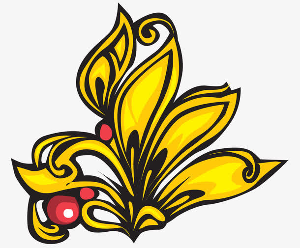 发卡,首饰,饰品,装饰,黄色,金头饰,金簪,手绘图[声明] 觅元素所有素材