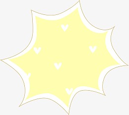 黄色爆炸签边框