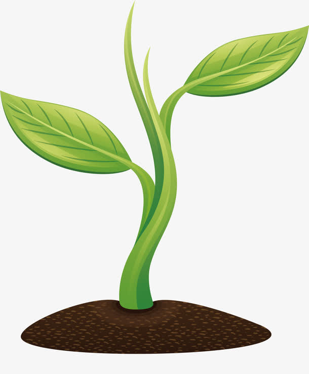 嫩芽png矢量素材