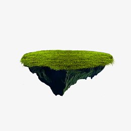 绿色草坪和土地