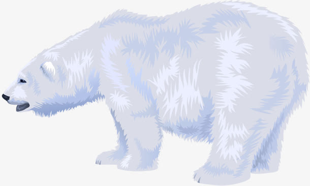 白色北极熊素材免费下载_觅元素