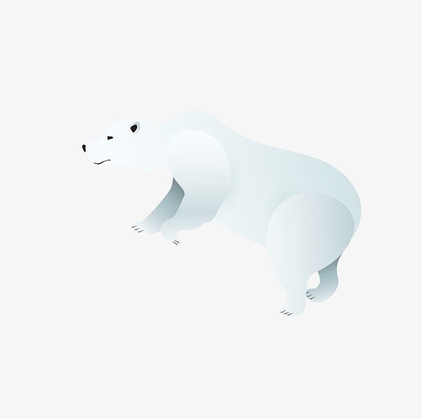手绘北极熊