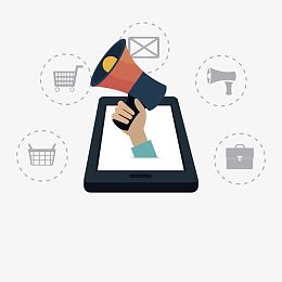 手持喇叭矢量素材