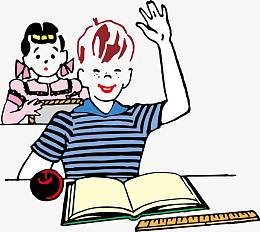 积极上课的学生